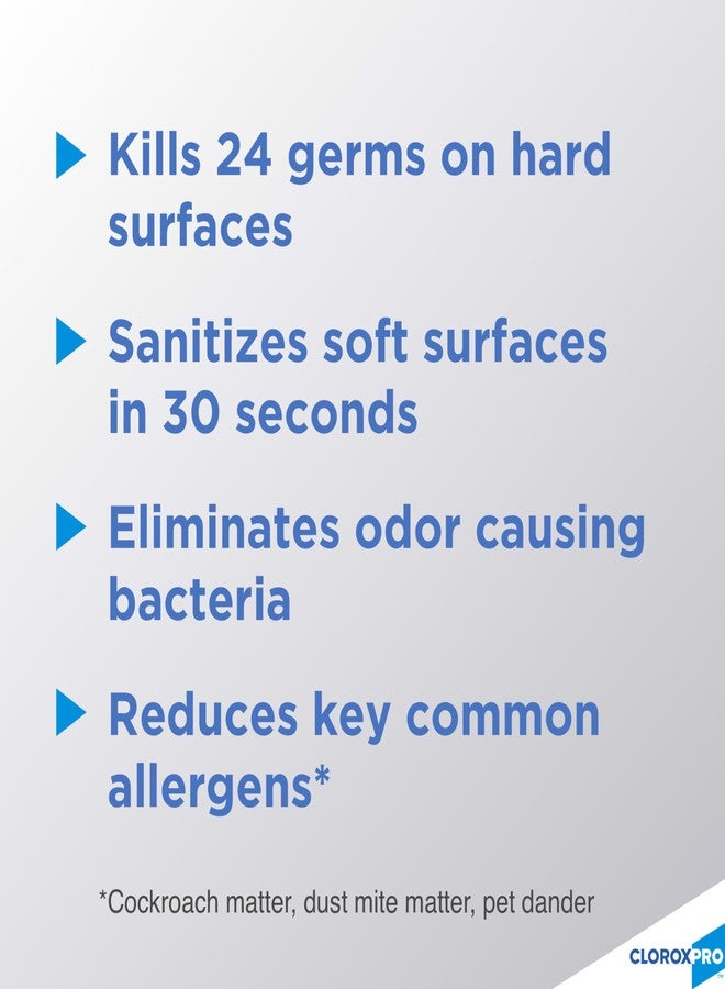 CloroxPro Clorox 4 in One Disinfectant & Sanitizer, Citrus, 14 Ounce Can - Image 2